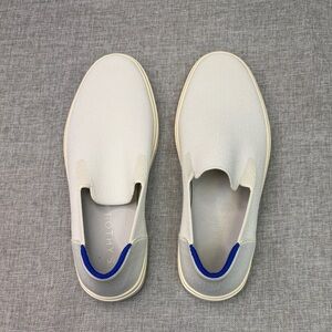 Rothy's White and Blue Slip-On Loafers W11/M9.5